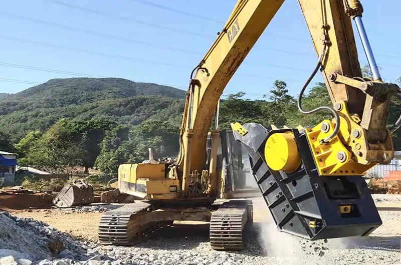 _backhoe with pavement breaker